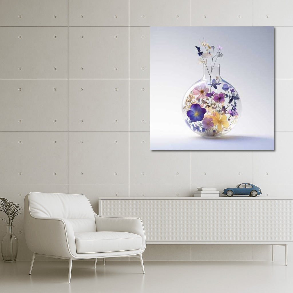 Peonies in a Glass Vase: Elegance and Freshness