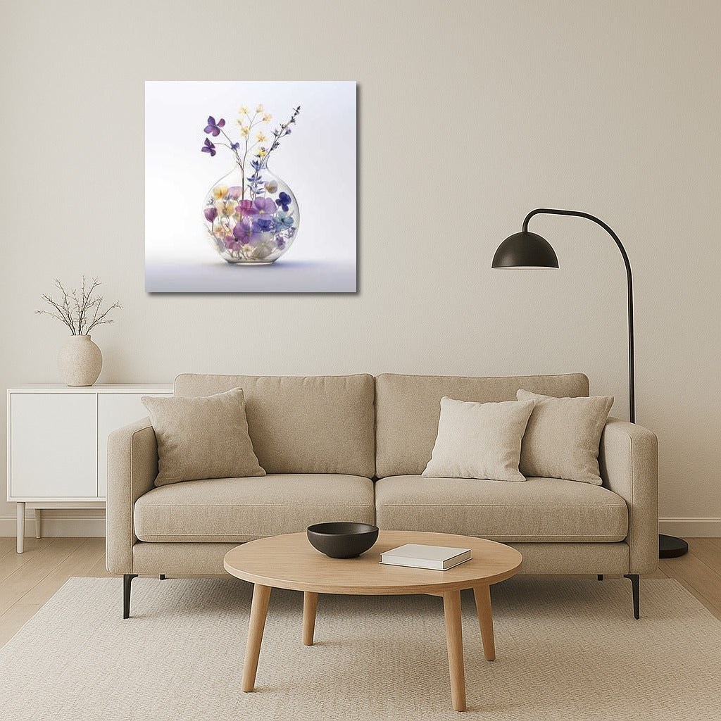 Peonies in a glass vase: Elegance of nature