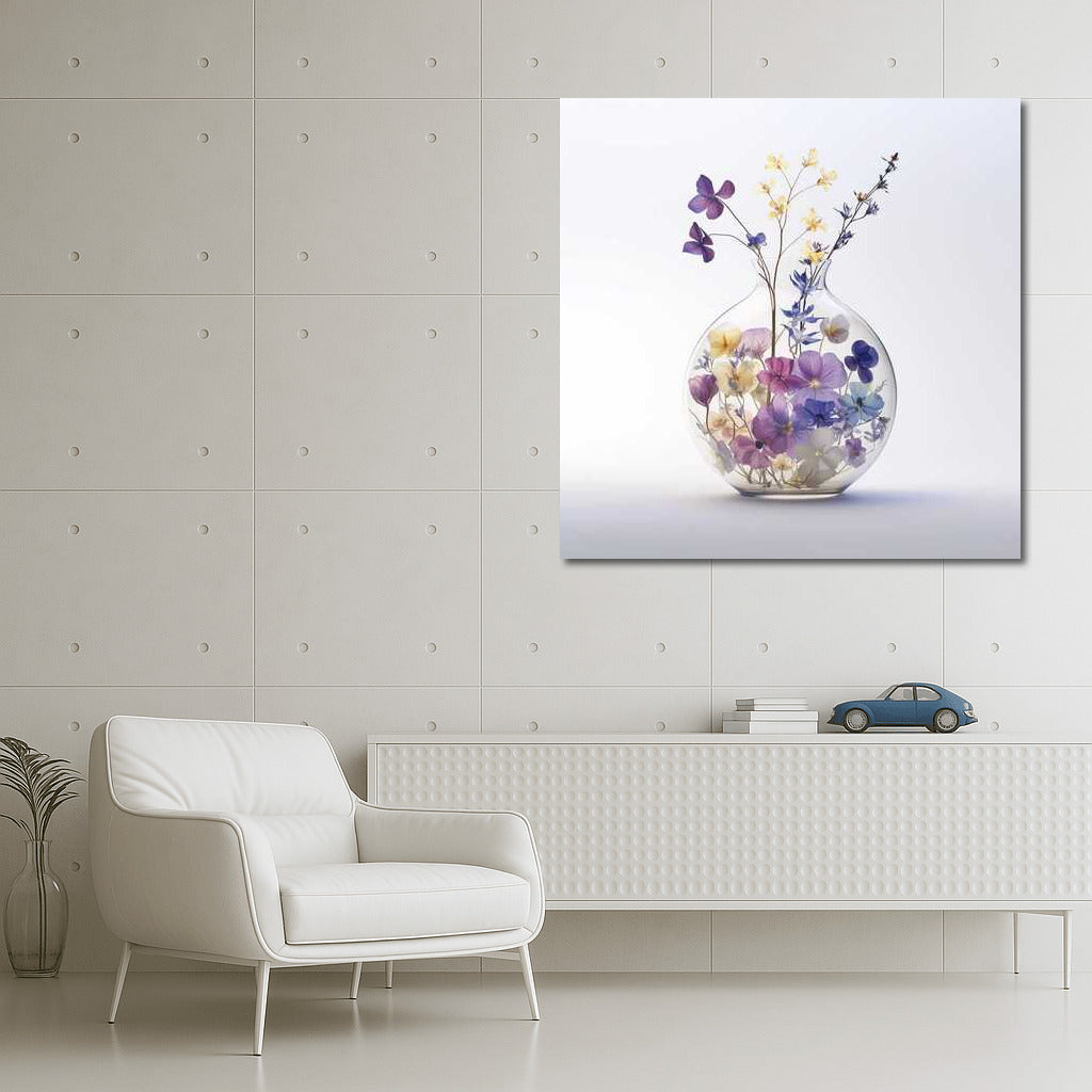 Peonies in a glass vase: Elegance of nature