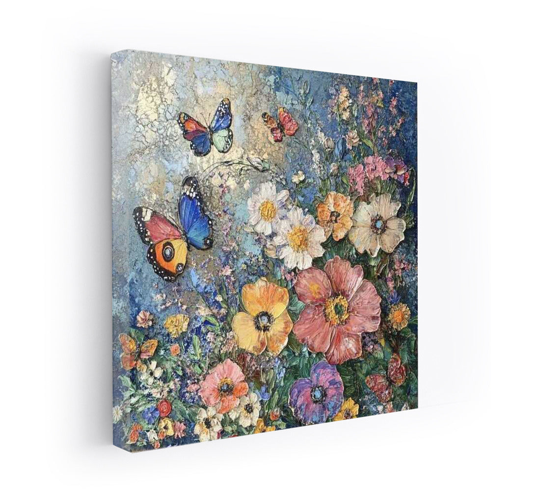 Butterflies Dance Over Peonies: Flower Symphony