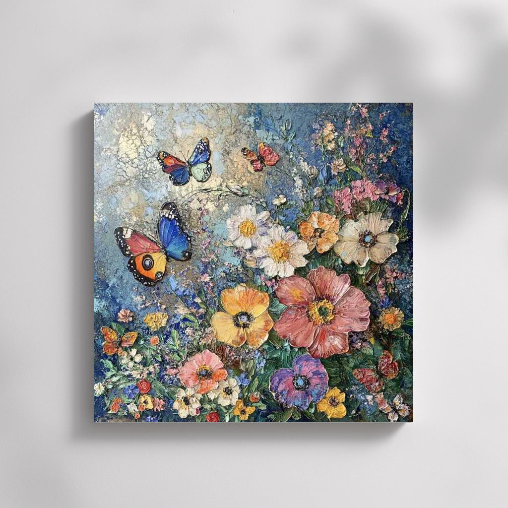 Butterflies Dance Over Peonies: Flower Symphony