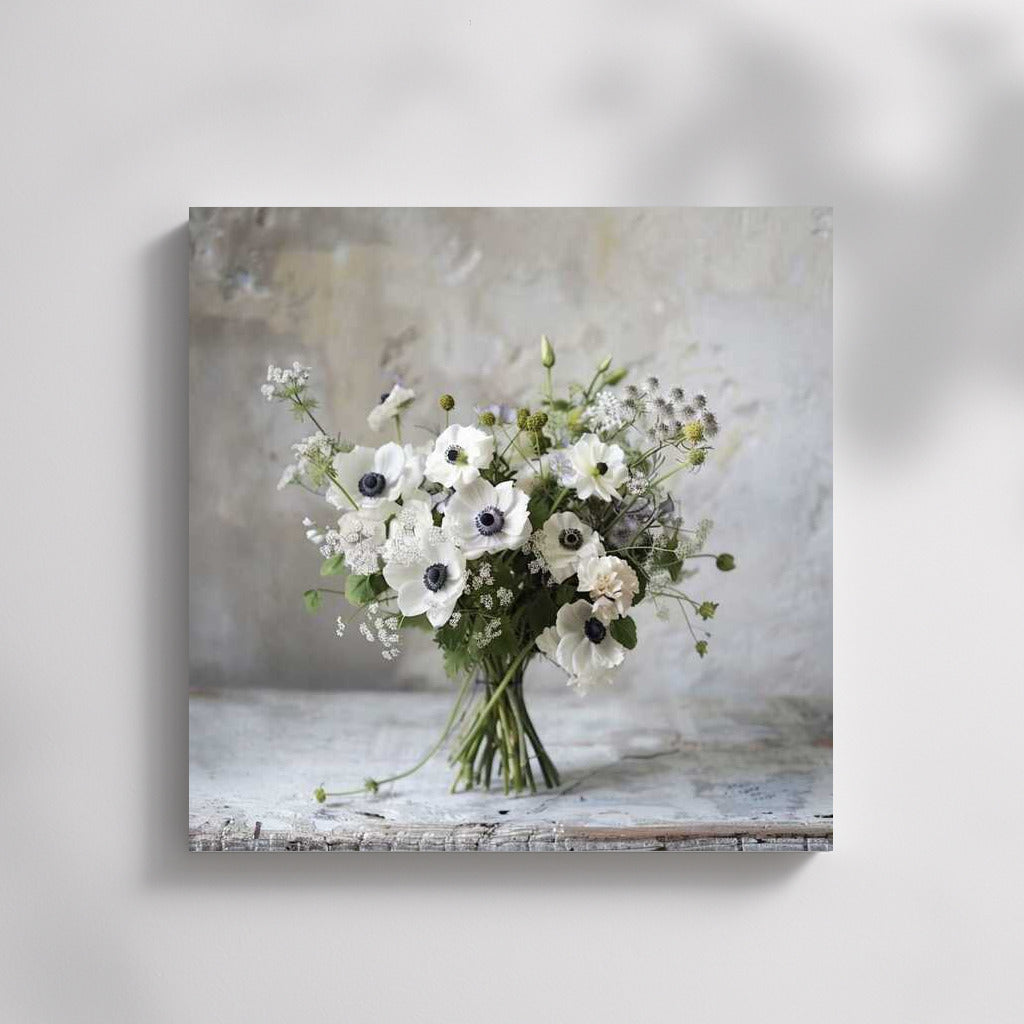 Minimalist Bouquet: Elegant Peonies and Lilies