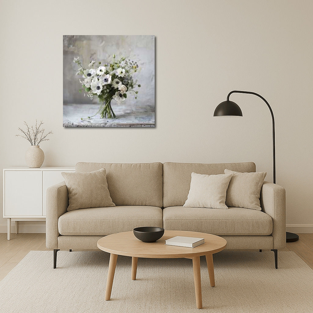 Minimalist Bouquet: Elegant Peonies and Lilies