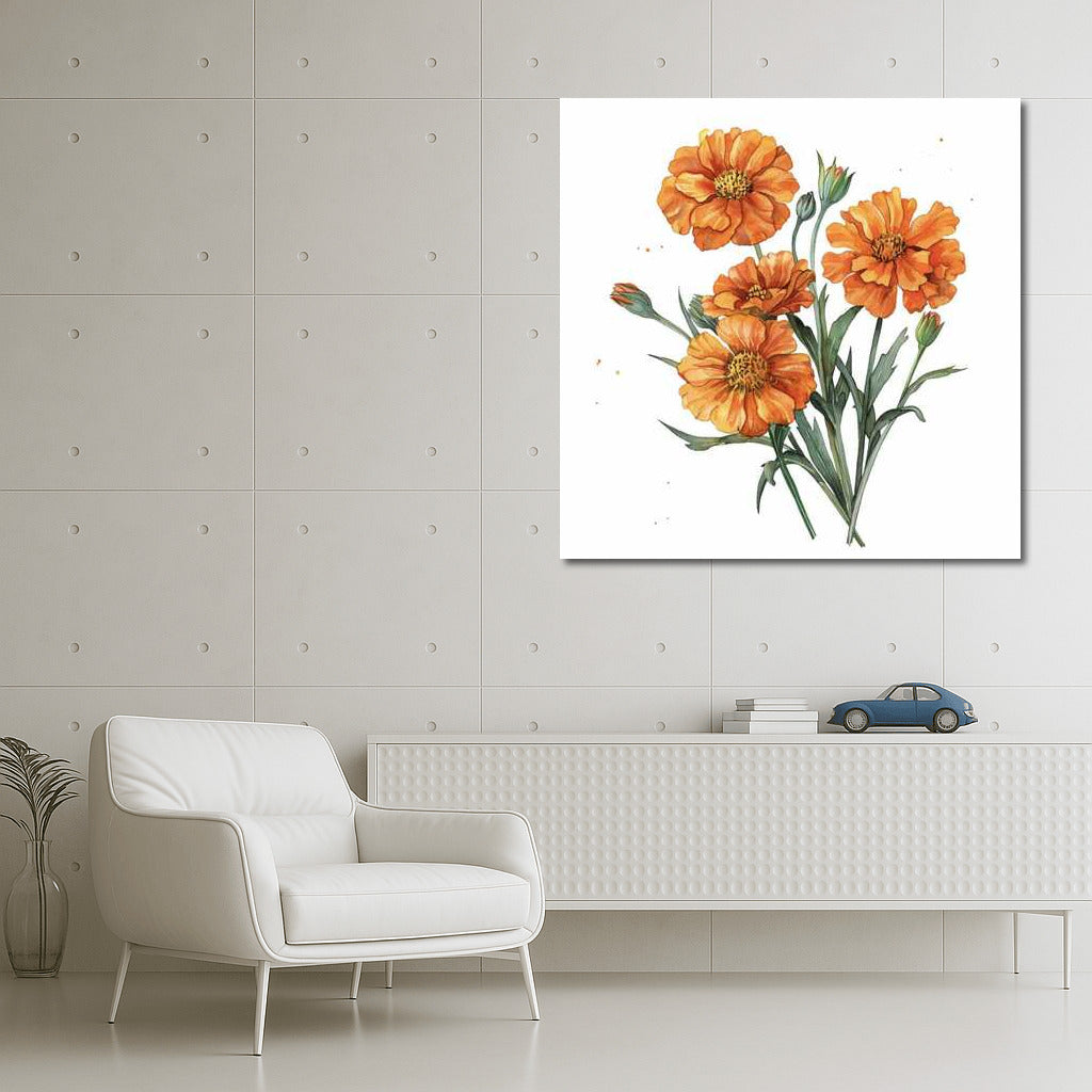 Bouquet of Marigolds: Marigolds in the Sun