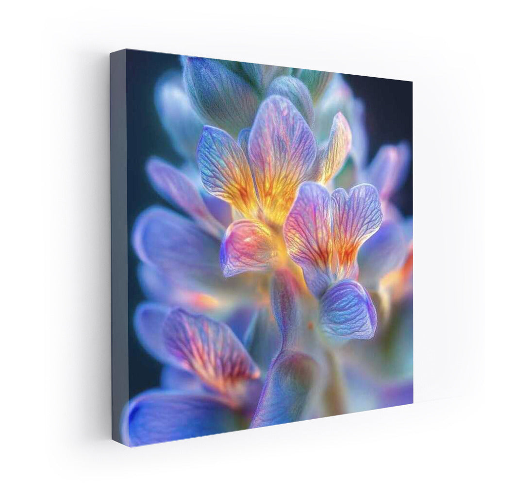 Perfect Iridescent: Iris Flowers in Rainbow Glitter