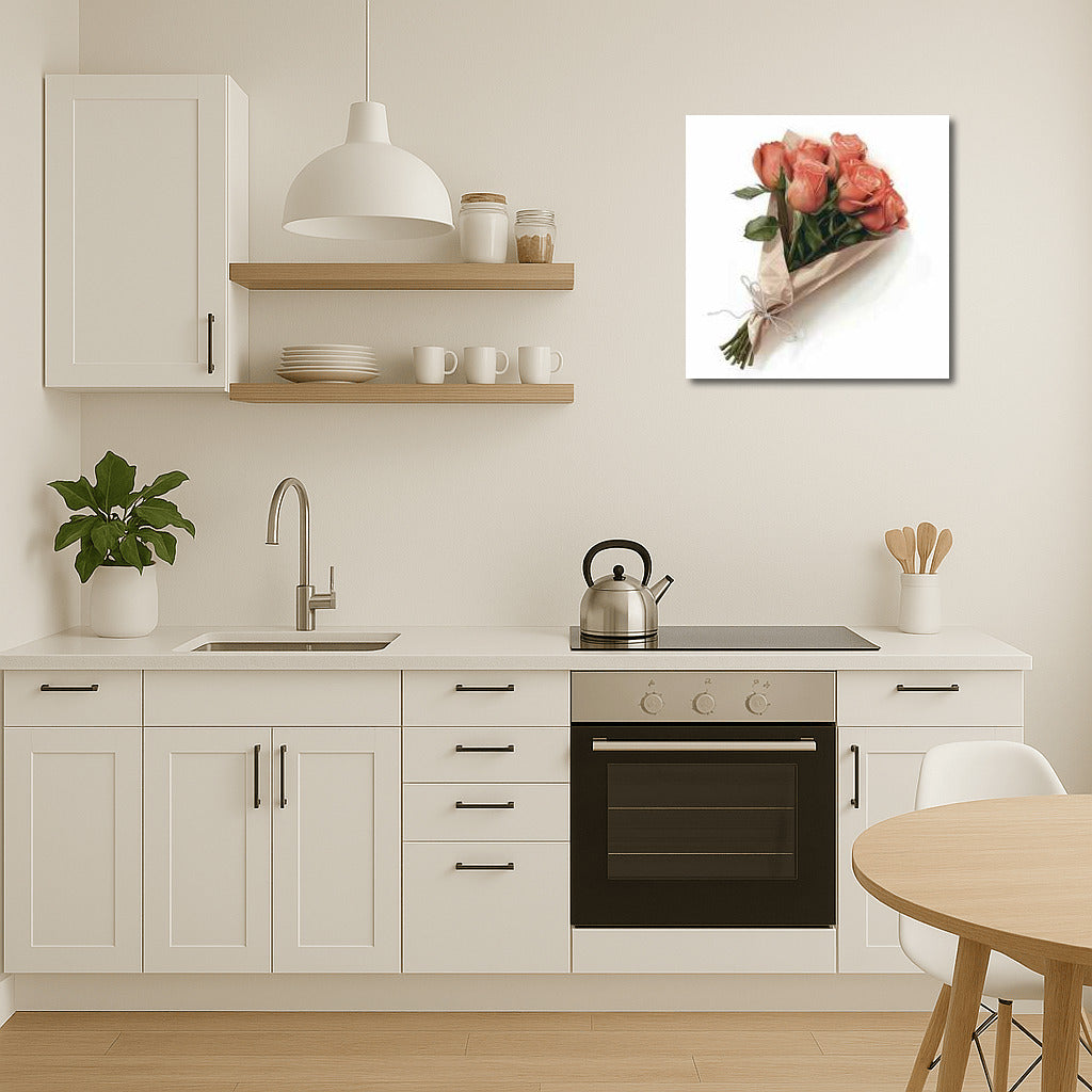 Peach Symphony: Peach Rose Bouquet in a Box