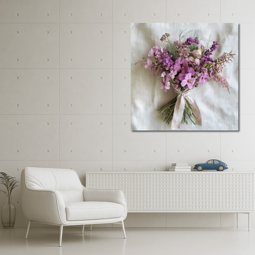 Delicate Pink Bouquet of Mallows: Freshness and Comfort in the Interior