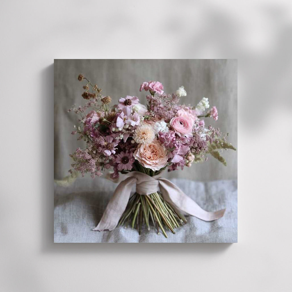 Tenderness of Peonies and Cosmoses: Pink Bouquet for Refined Beauty
