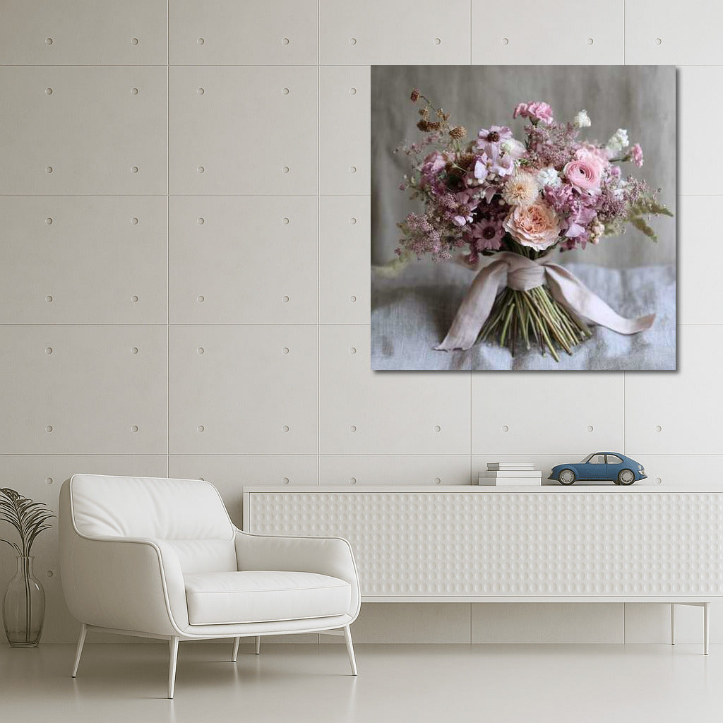 Tenderness of Peonies and Cosmoses: Pink Bouquet for Refined Beauty