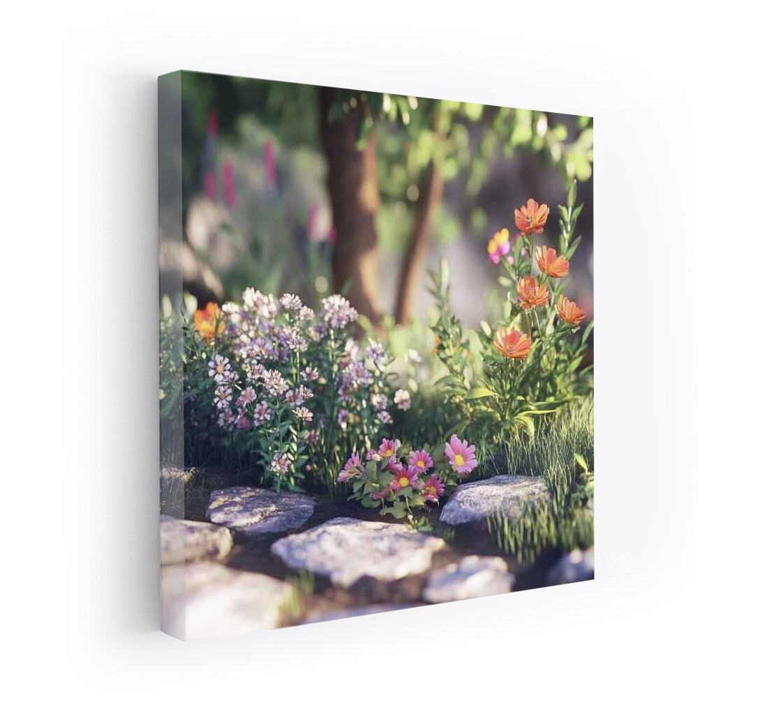 A cozy corner with daisies and cosmos: Small Flower Garden 2