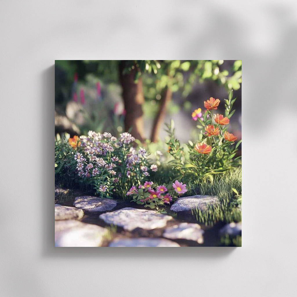 A cozy corner with daisies and cosmos: Small Flower Garden 2