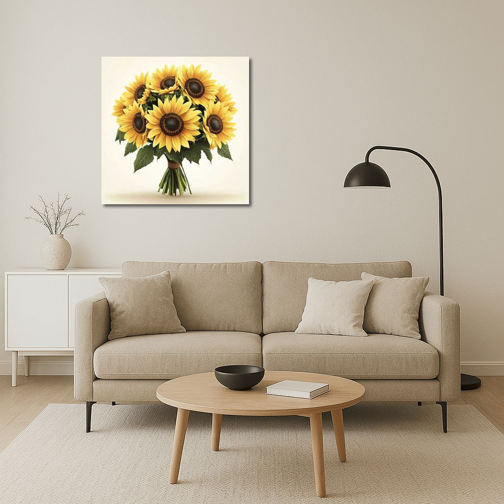 Sunny Helianthus Sunflowers: Floral Symphony for the Interior