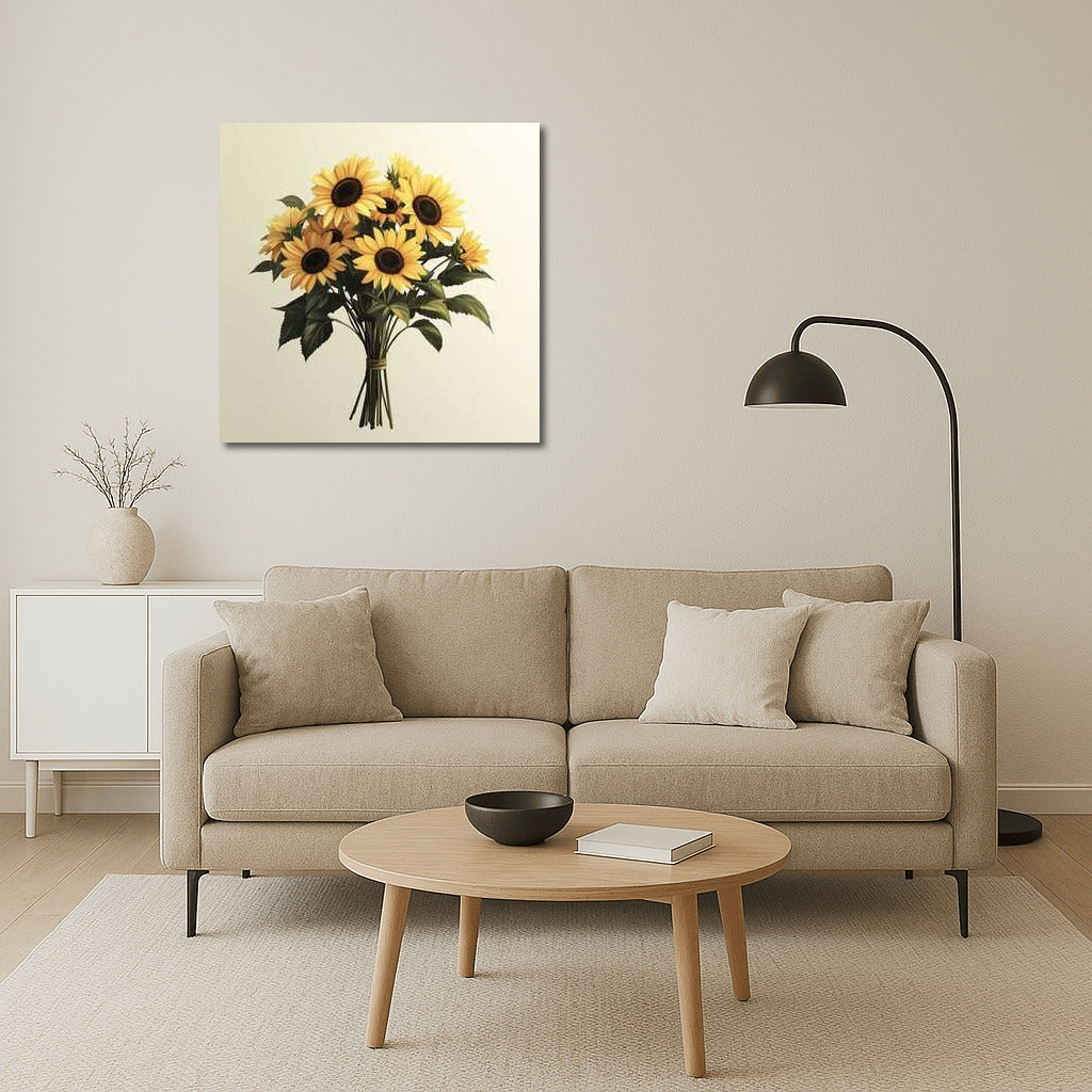 Bright Helianthus Sunflowers: Floral Mood for the Interior