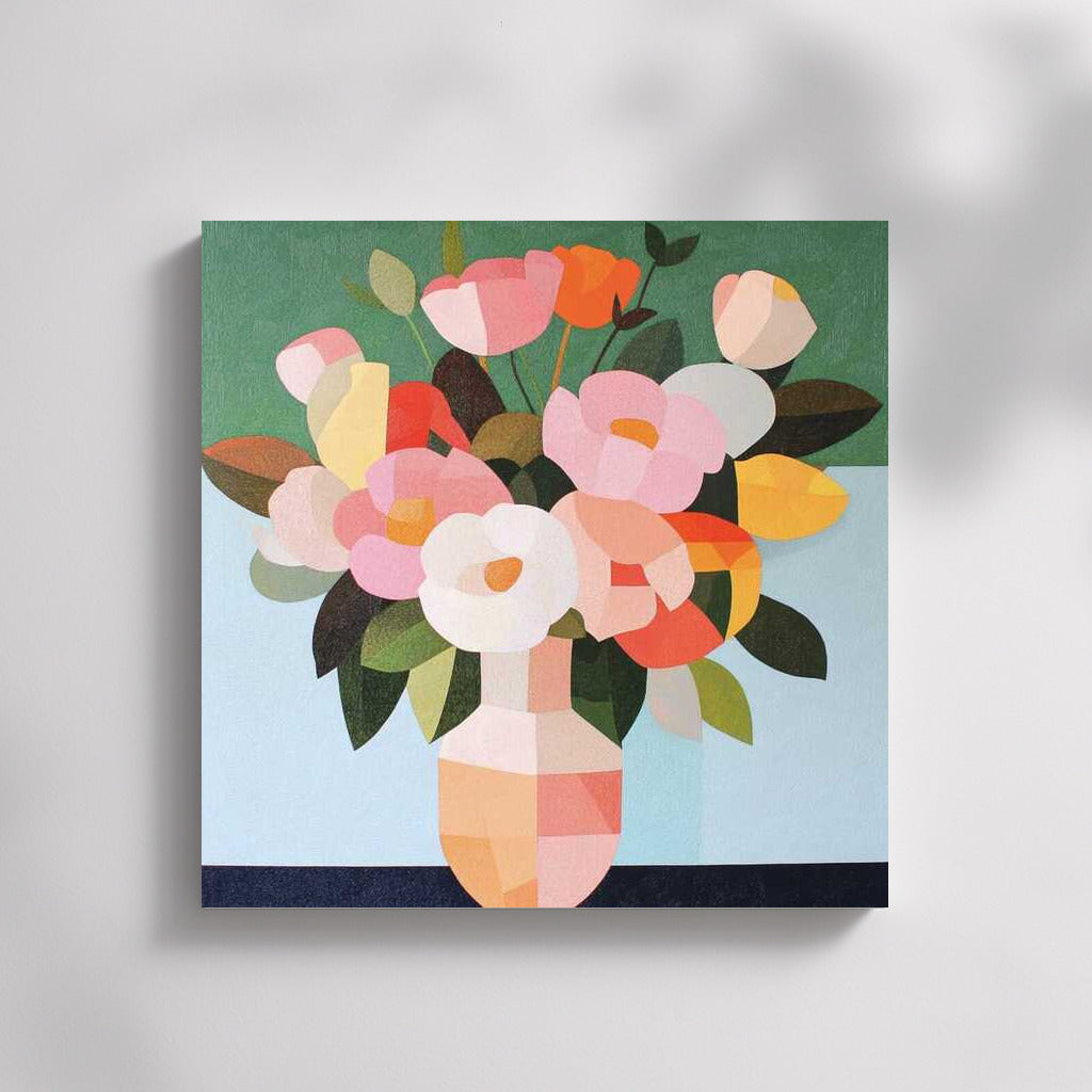 Bright Rose Bouquet: A Celebration of Colors and Shapes