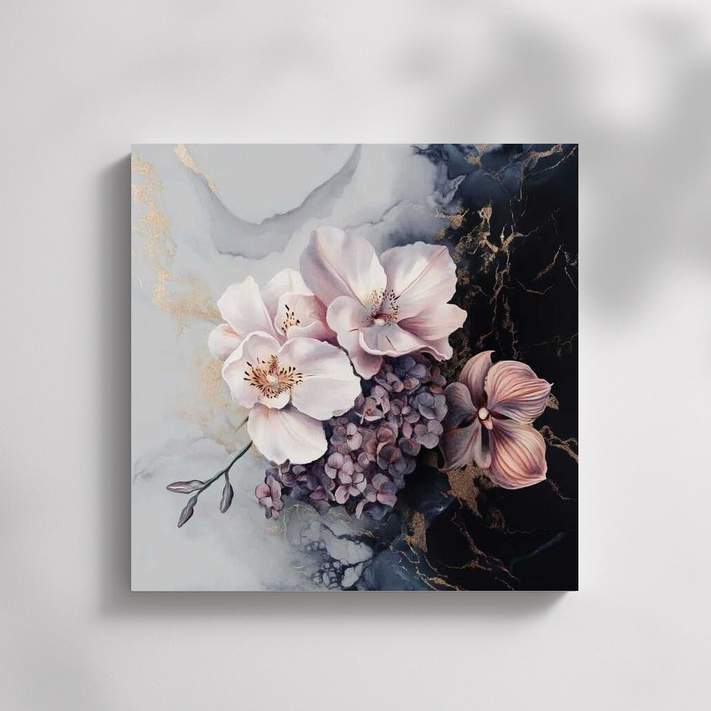 Delicate Orchids and Hydrangea: Creative Bouquet 3 for a Living Interior