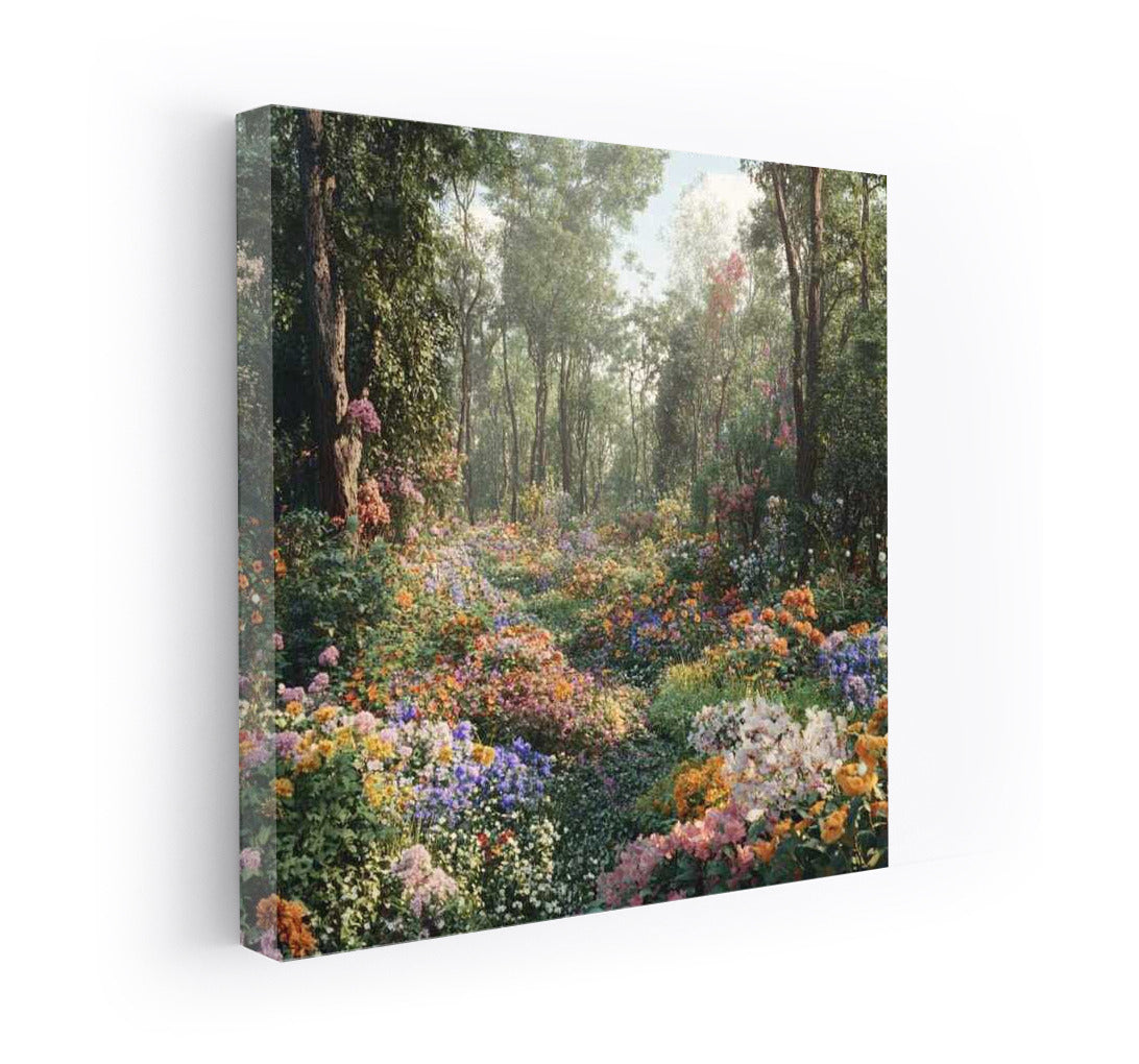 Flower Paradise: A Vibrant Garden of Petunias and Daisies