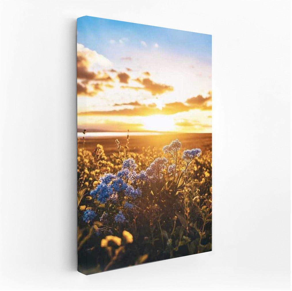 Forget-me-nots and Yellow Lilies: Natural Freshness in the Interior