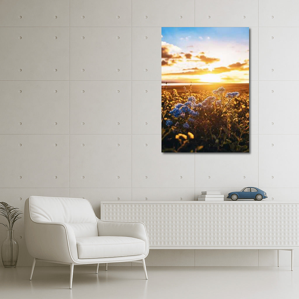 Forget-me-nots and Yellow Lilies: Natural Freshness in the Interior