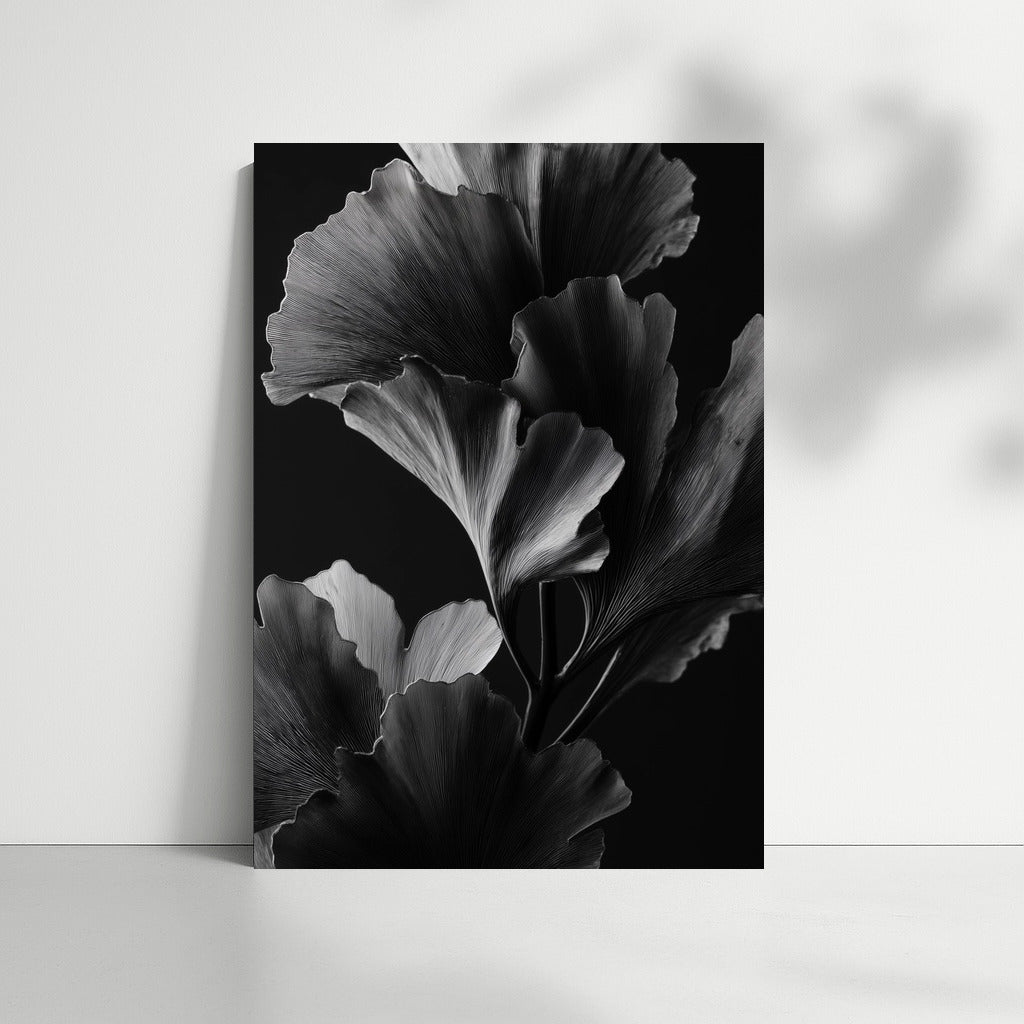 Floral Elegy: Ginkgo Leaves for Interior