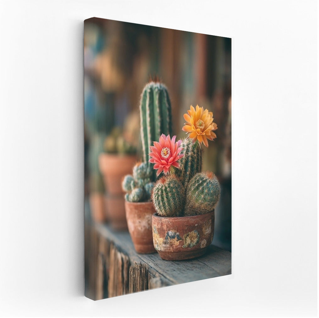 Opuntia Bloom: Exotic Cactus Flowers for Interiors