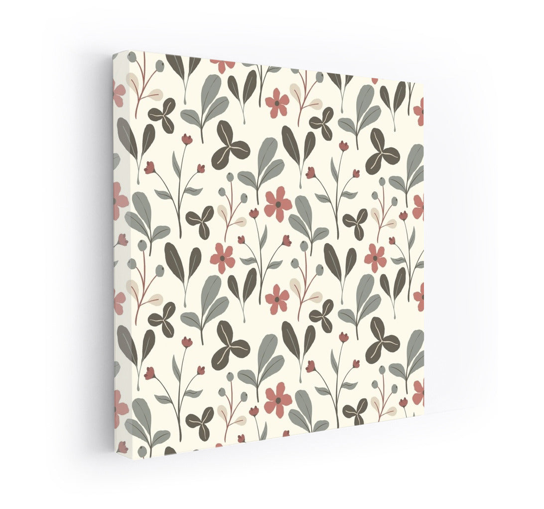 Blooming Garden: Delicate Tulips and Clover