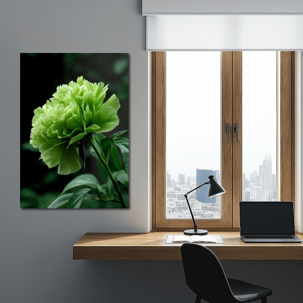 Freshness and Harmony: Green Flower