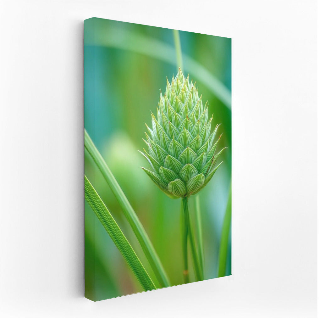Exotic Protea Flower: Green Harmony