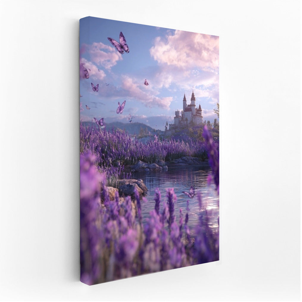 Lavender Dreams: Flowers and Butterflies in a Fairytale World