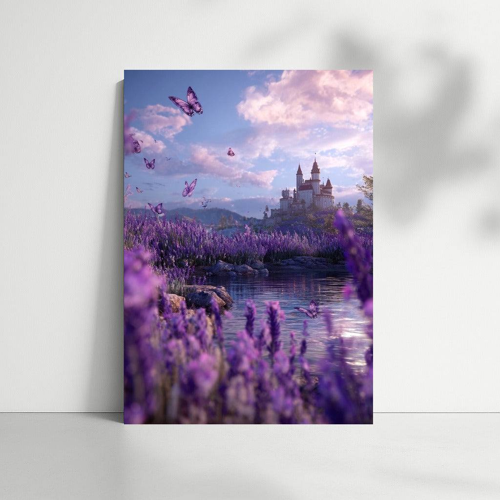 Lavender Dreams: Flowers and Butterflies in a Fairytale World