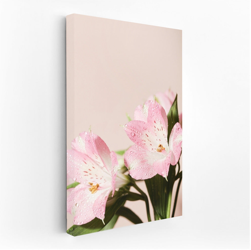 Alstroemerias in Dew: Watercolor Flowers for Interior