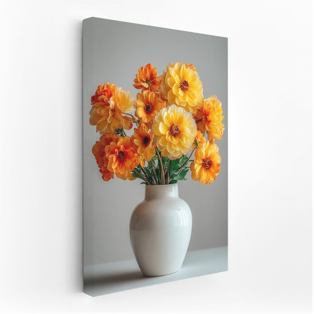 Sunny Dahlias: Bright Flowers for the Interior