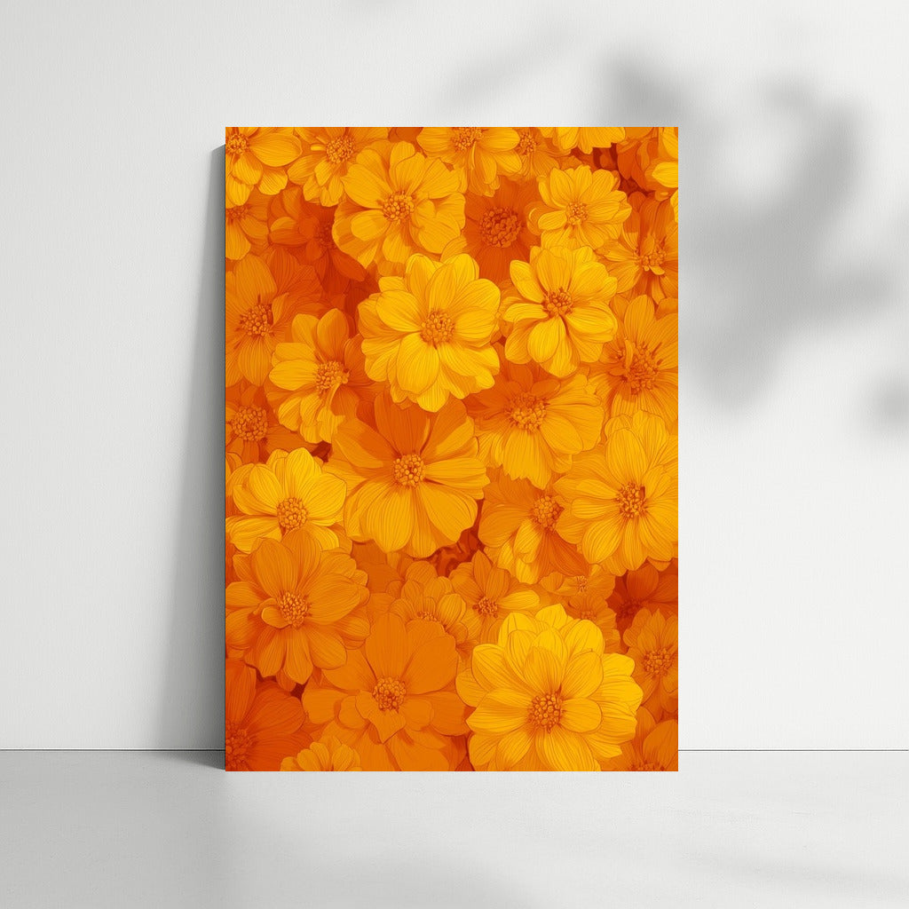 Sunny Cosmos: Bright Yellow Flowers for Interiors