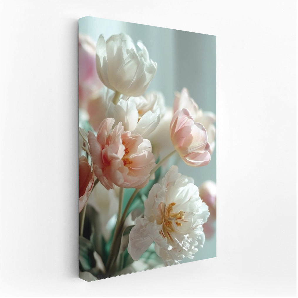 Flower Symphony: Peonies Sarah Bernhardt and Tulips