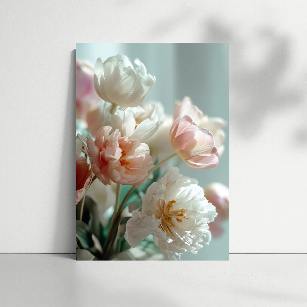 Flower Symphony: Peonies Sarah Bernhardt and Tulips