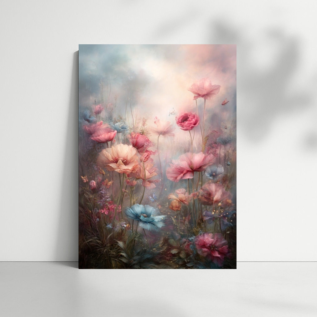Airy Harmony: Soft Pastel Flowers