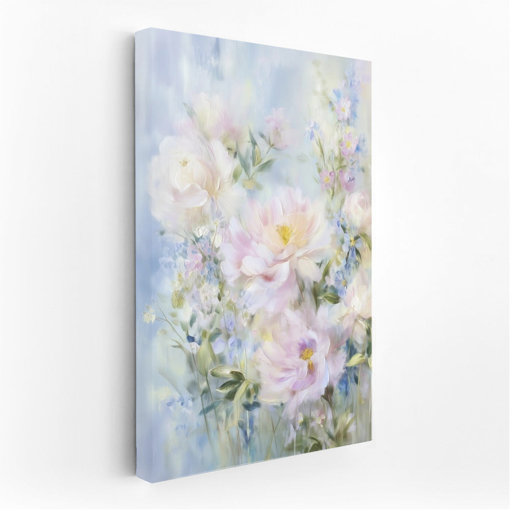 Flower Symphony: Sarah Bernhardt Peonies and Delphiniums