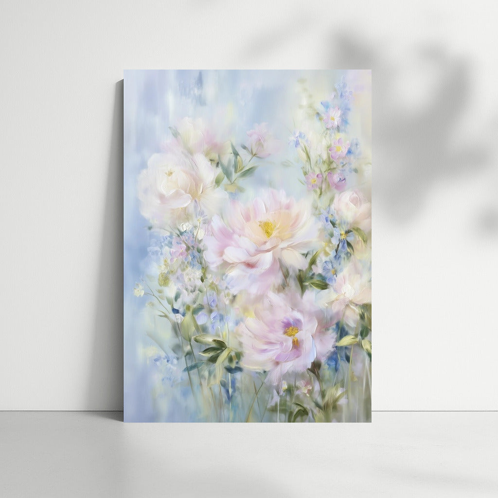 Flower Symphony: Sarah Bernhardt Peonies and Delphiniums