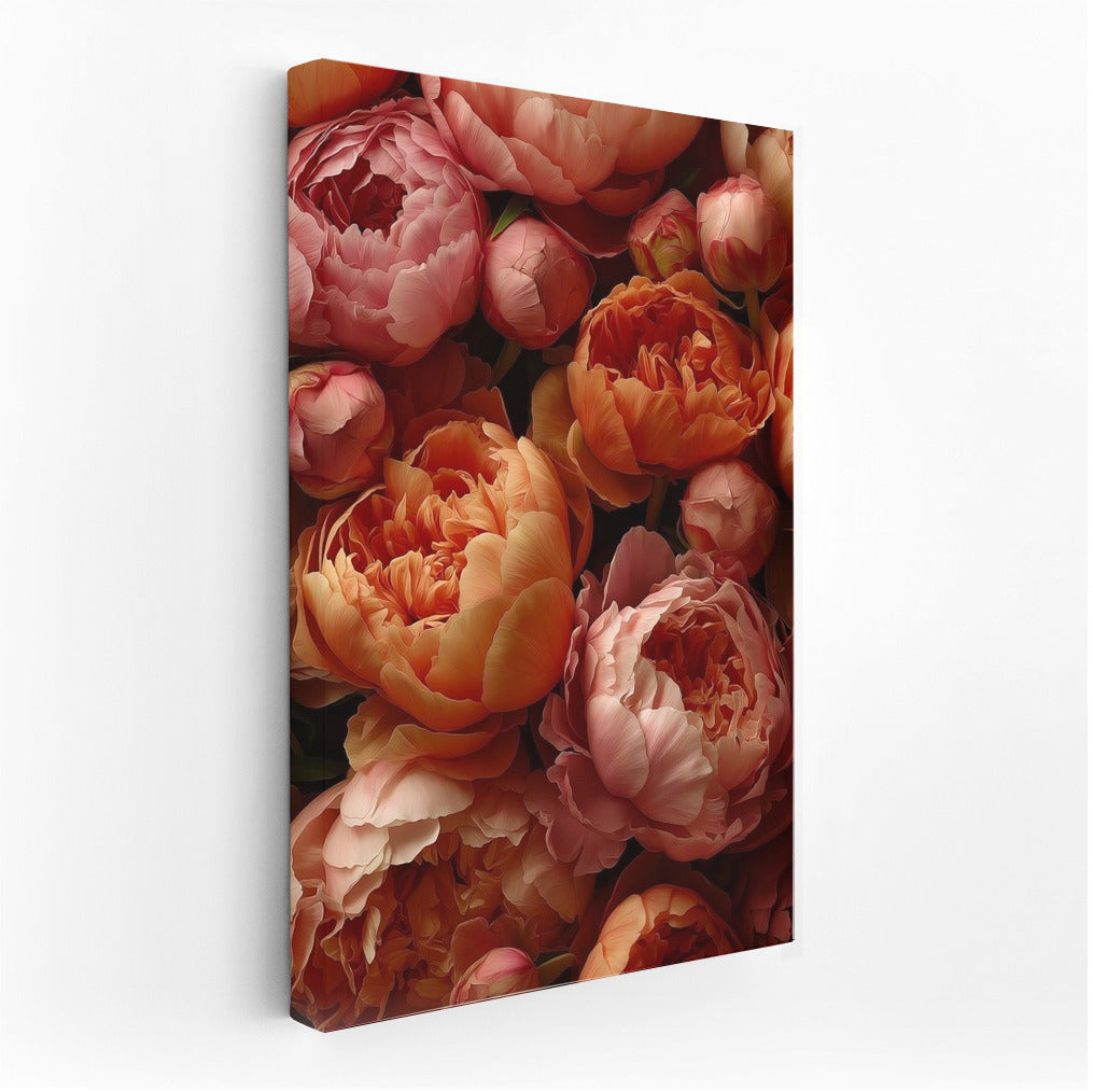 Peonies in Bloom: Picturesque Harmony of Petals
