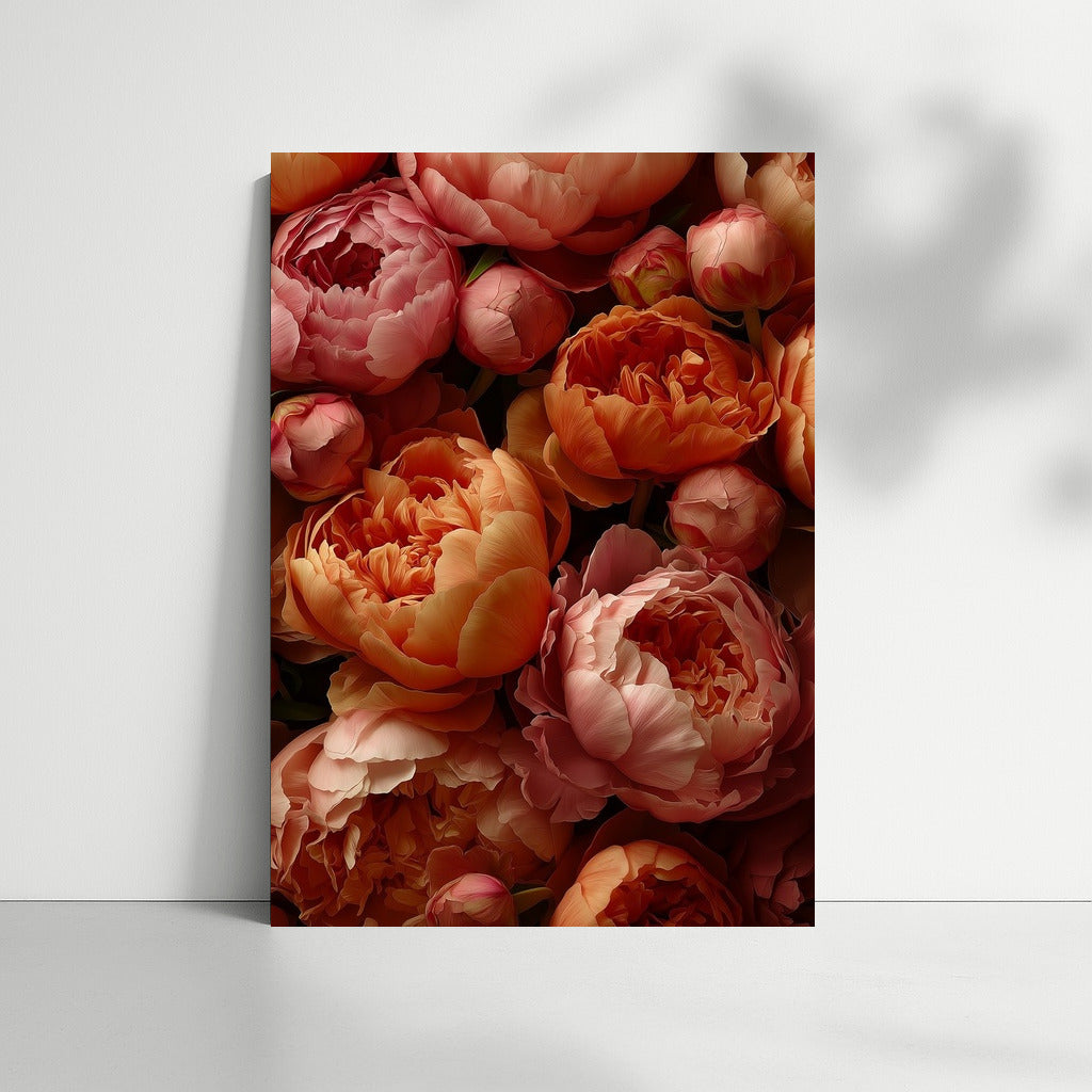 Peonies in Bloom: Picturesque Harmony of Petals