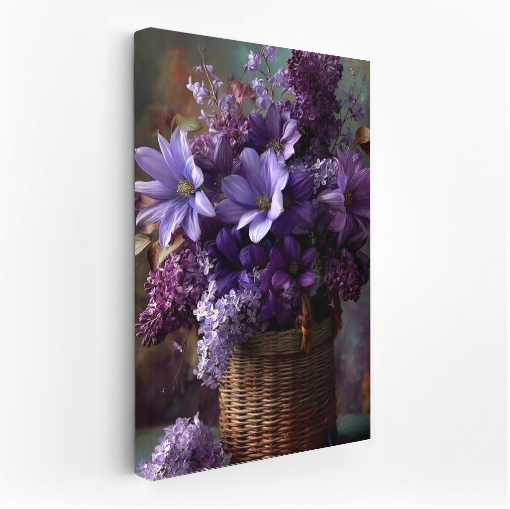 Purple Lilies and Lilacs: Floral Fantasy for Interior
