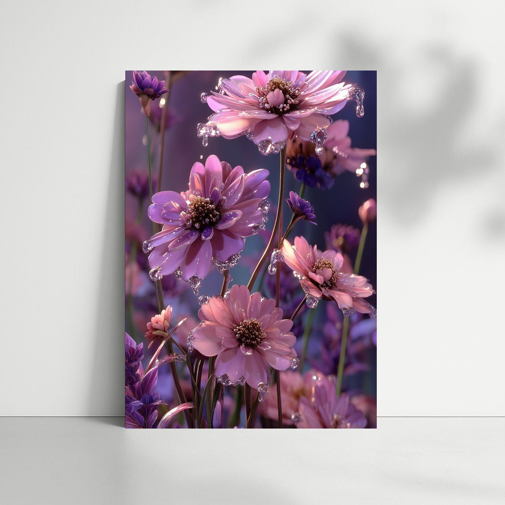Morning Dew on Cosmos: Delicate Flowers for the Interior