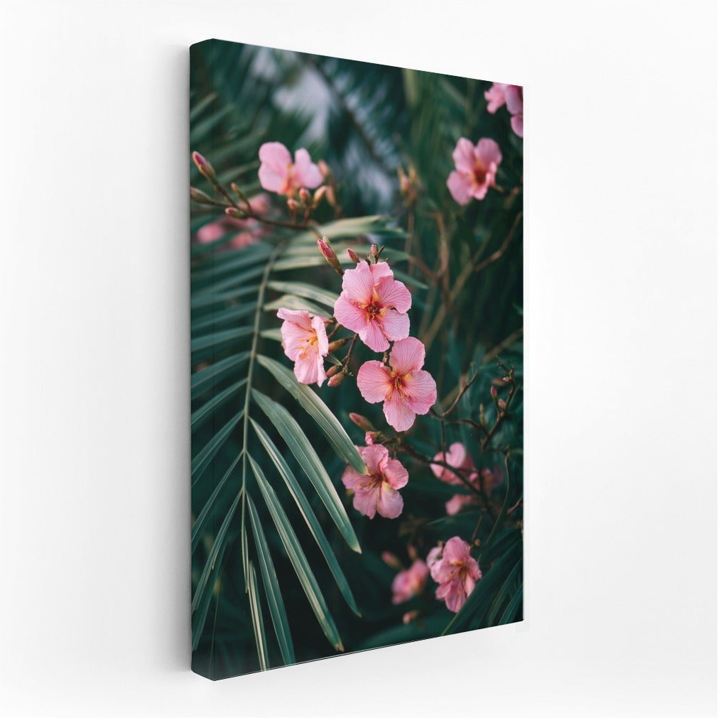 Delicate Pink Oleanders: Floral Harmony for the Interior