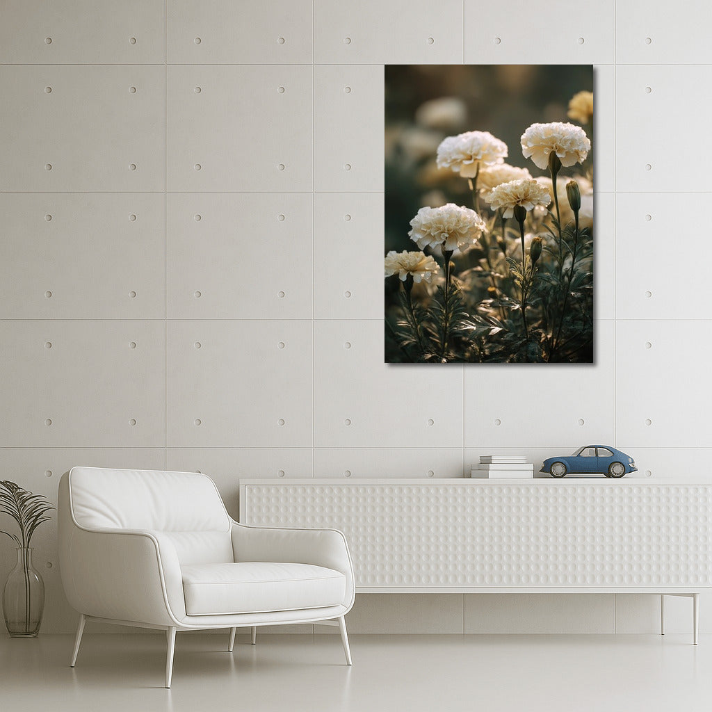 Delicate Carnations: Freshness of a Flower Bouquet for the Interior