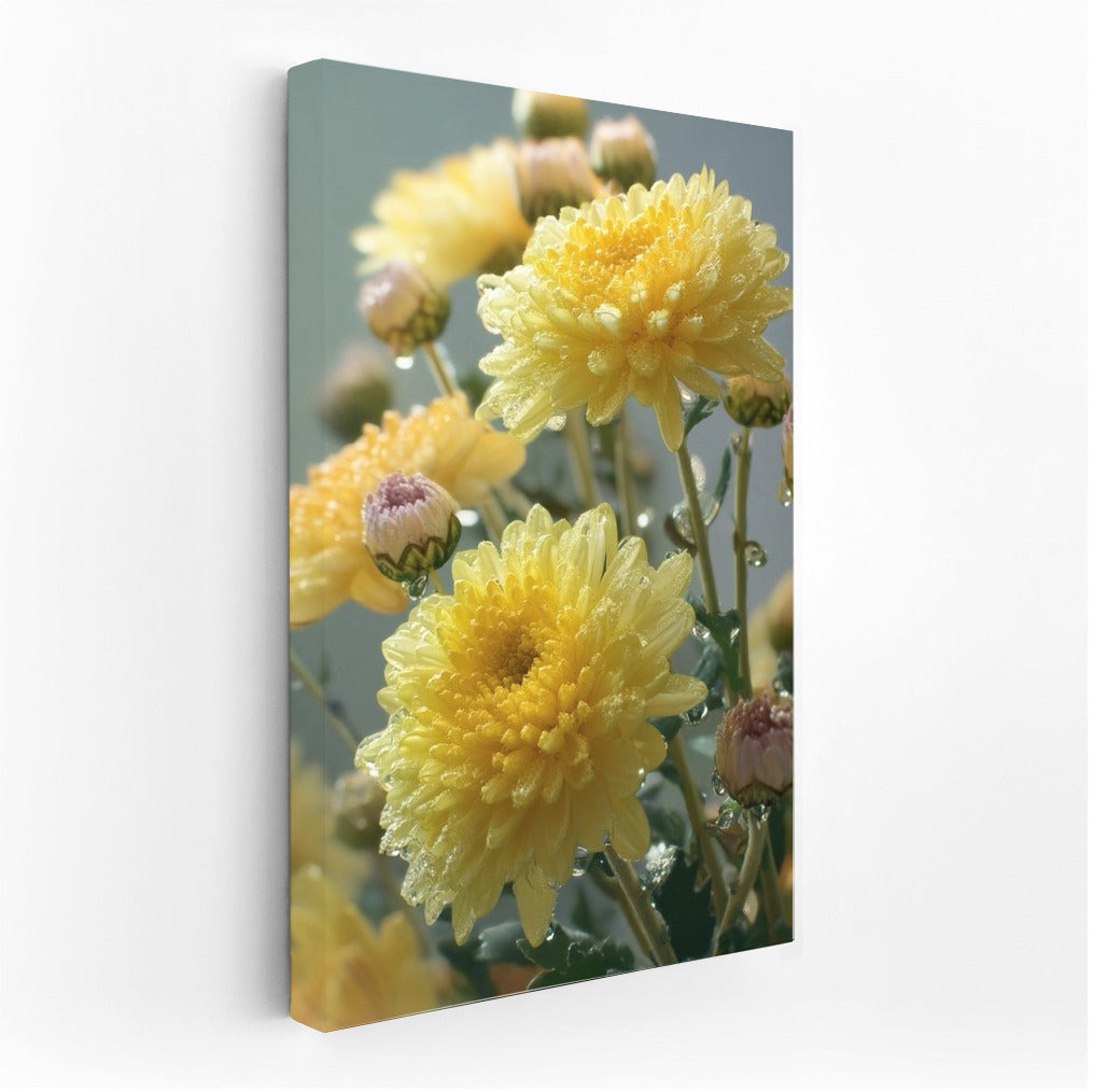 Sunny Chrysanthemums: Floral Harmony for Your Interior