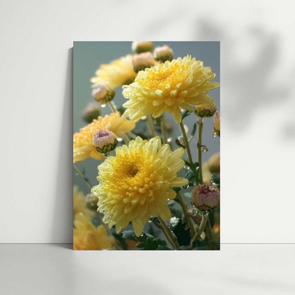 Sunny Chrysanthemums: Floral Harmony for Your Interior