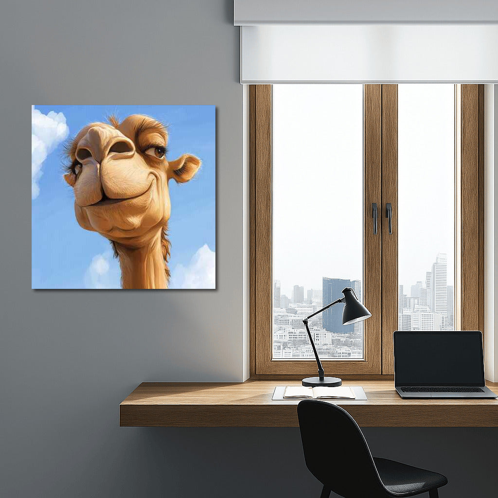 Funny Camel: Cartoon Style Caricature Charm