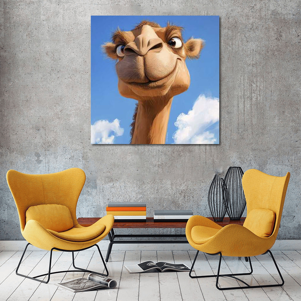 Funny Camel: Funny Caricature for Your Walls