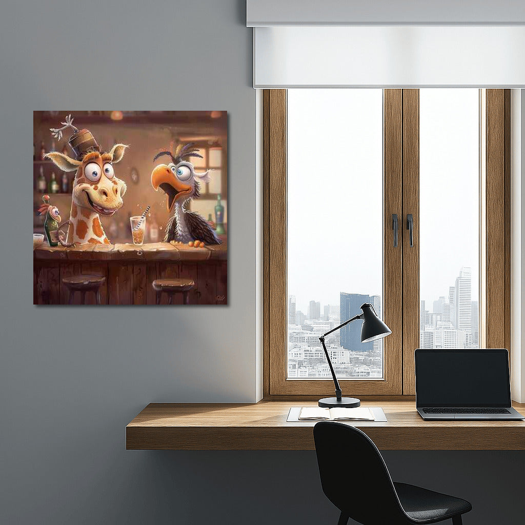 Funny Bar Dialogue: Giraffe and Pelican