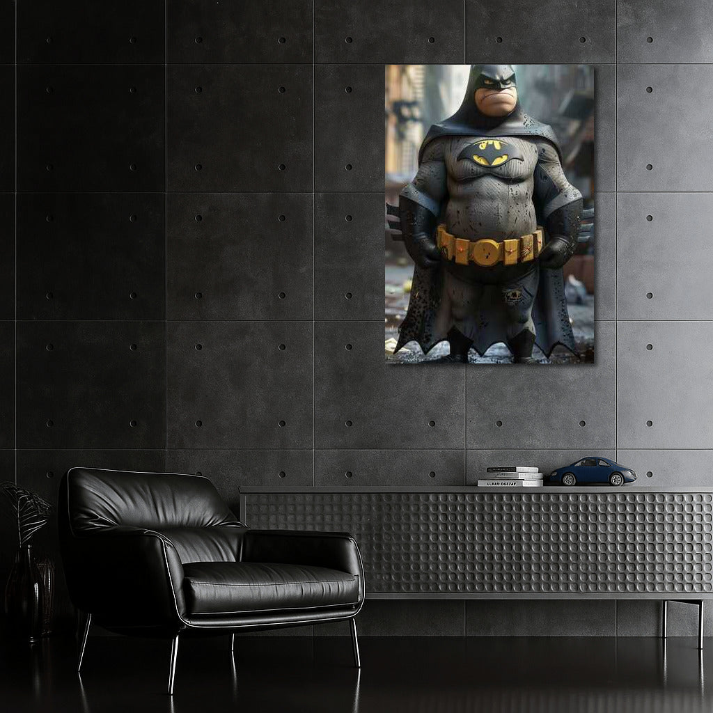 Batman in an Unexpected Image: A Humorous Look at the Dark Hero