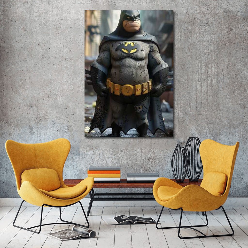 Batman in an Unexpected Image: A Humorous Look at the Dark Hero